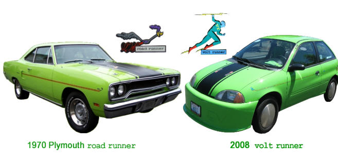 Road Runner Volt Runner vehicles